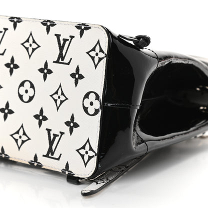 Louis Vuitton Patent Monogram Hot Springs Backpack Black White 8 of 9