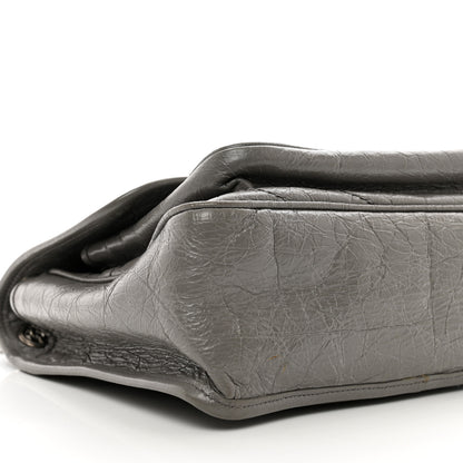 Saint Laurent Crinkled Calfskin Matelasse Monogram Medium Niki Chain Satchel Fog 9 of 11