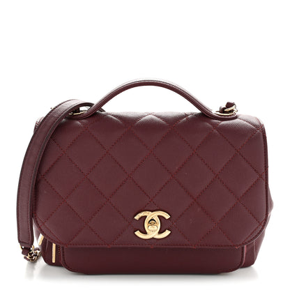 Chanel Caviar Quilted Small Business Affinity Flap Burgundy 1 of 12