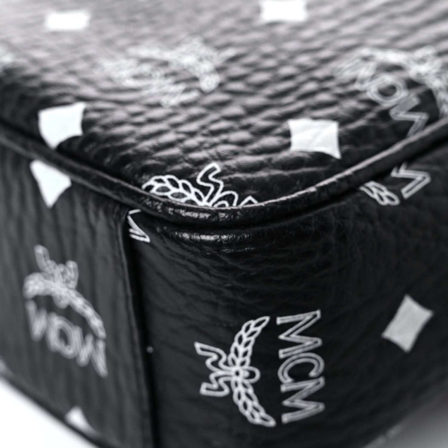 MCM Visetos Camera Crossbody Bag Black Cognac 11 of 17