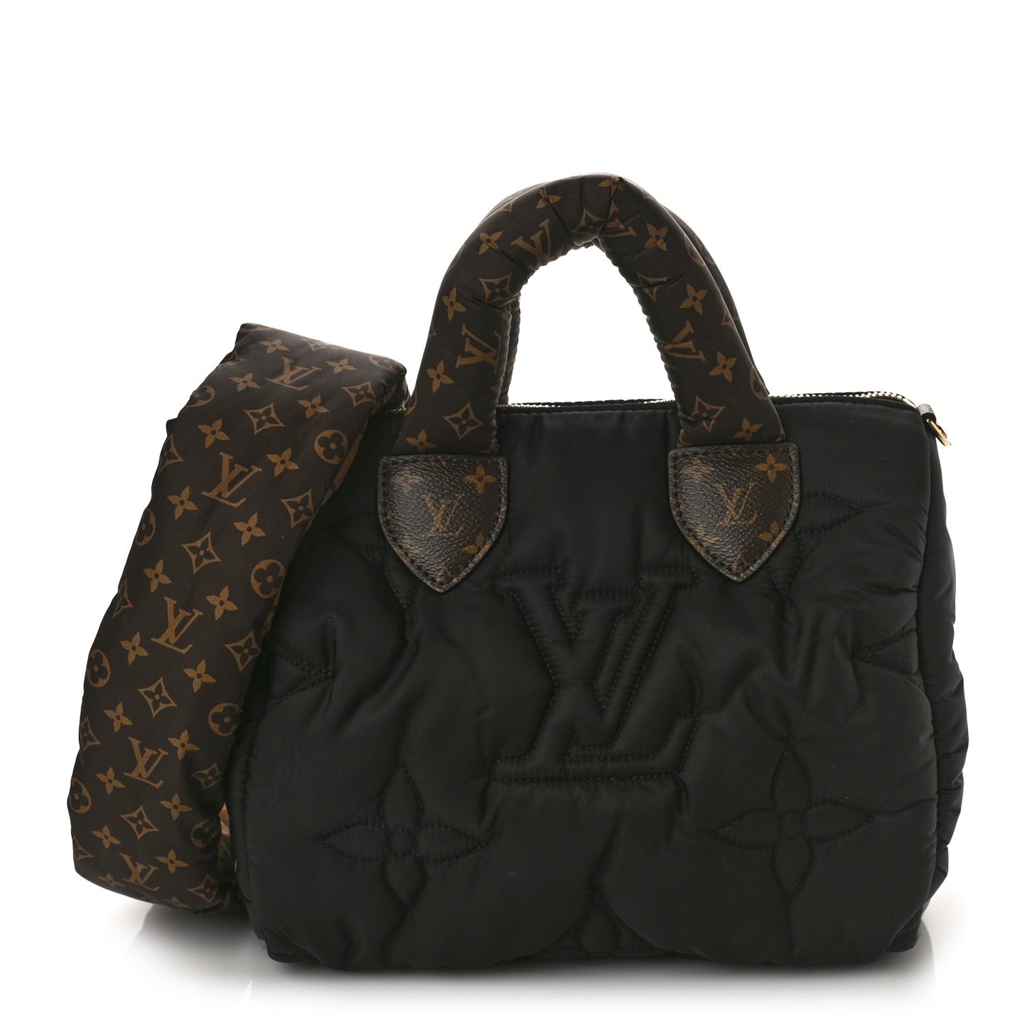 Econyl Mini Monogram Pillow Speedy Bandouliere 25 Black
