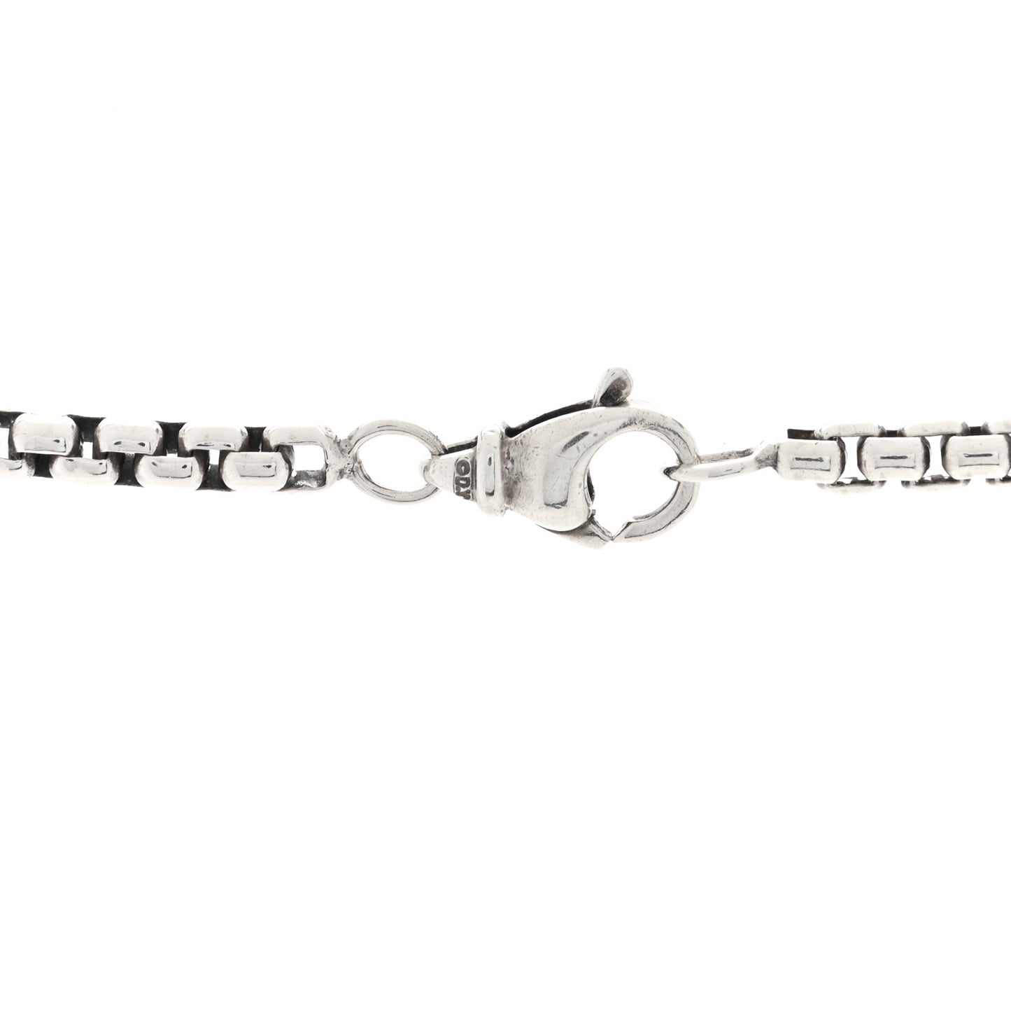 Sterling Silver 3.6mm Small Box Chain Necklace 22.5"