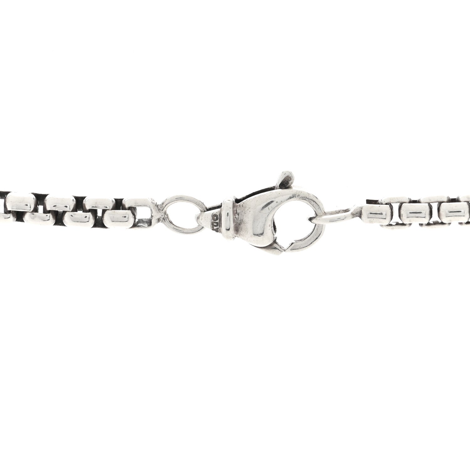 David Yurman Sterling Silver 3.6mm Small Box Chain Necklace 22.5" 4 of 4