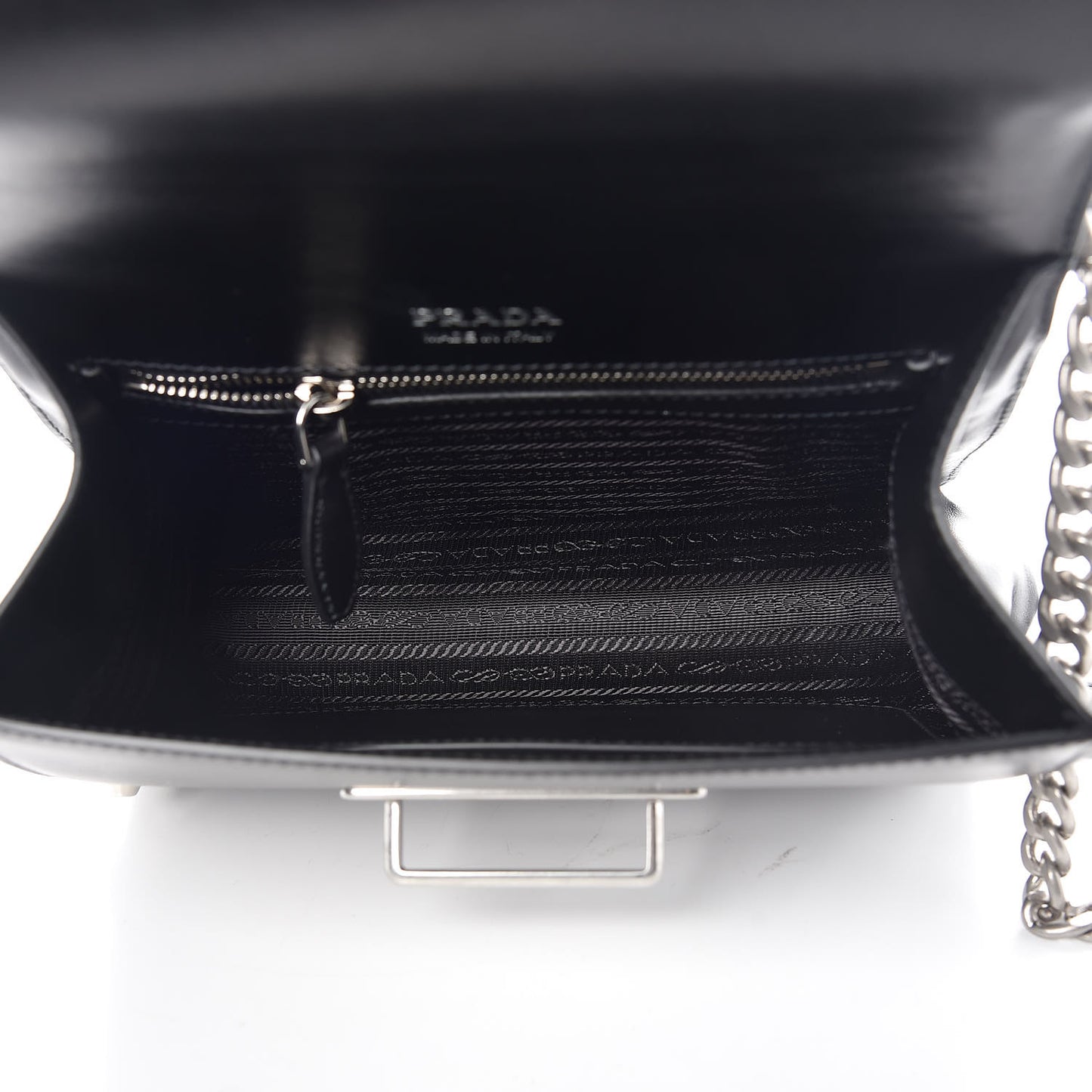 City Calfskin Saffiano Studded Cahier Bag Black