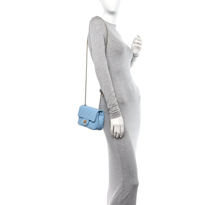 Chanel Lambskin Quilted Mini Pearl Crush Flap Light Blue 2 of 10