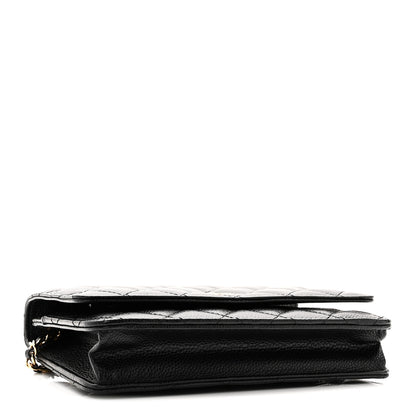 Chanel Caviar Quilted Wallet On Chain WOC Black 4 of 12
