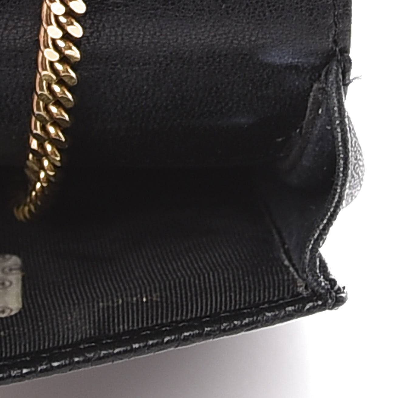 Caviar Timeless CC Key Holder Bag Charm Black