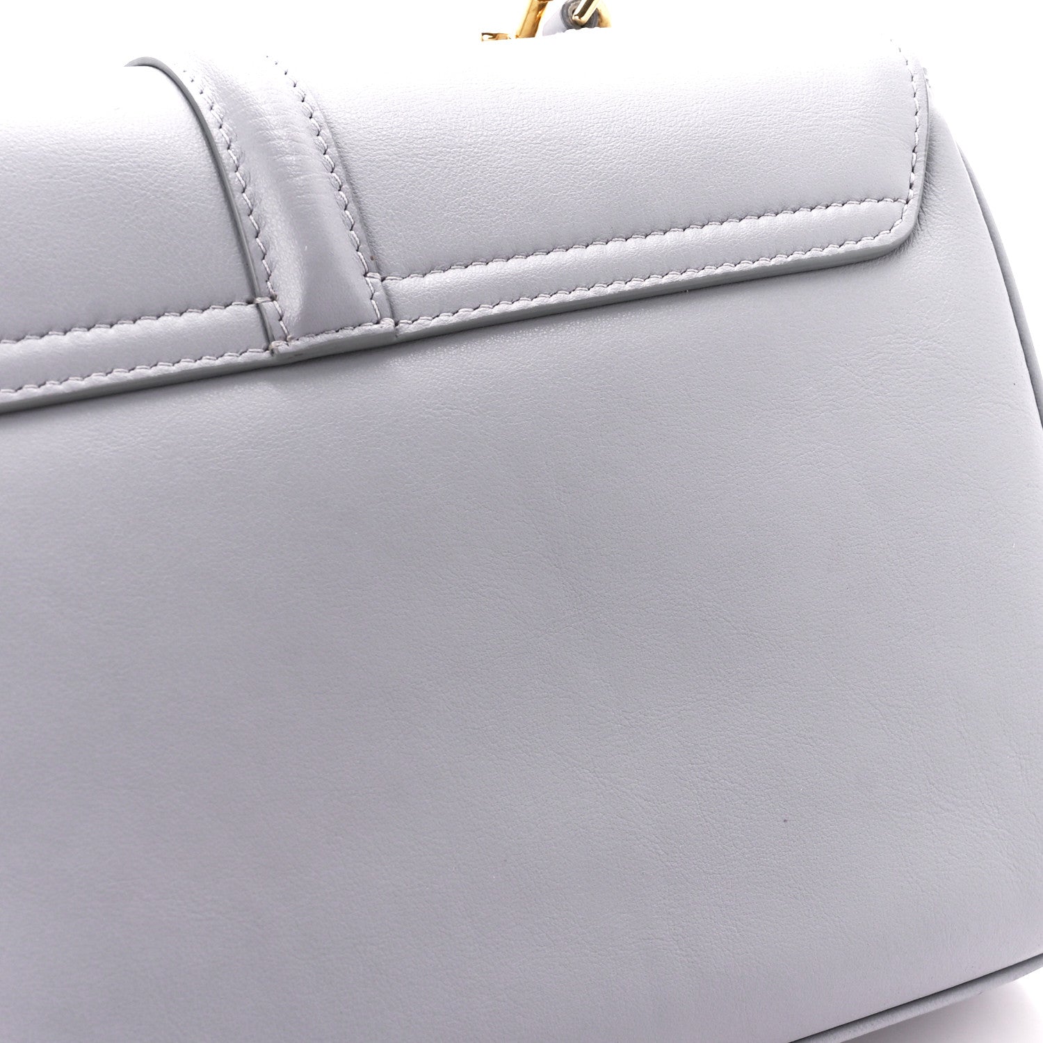 Celine Smooth Calfskin Teen Soft 16 Shoulder Bag Light Grey 14 of 15
