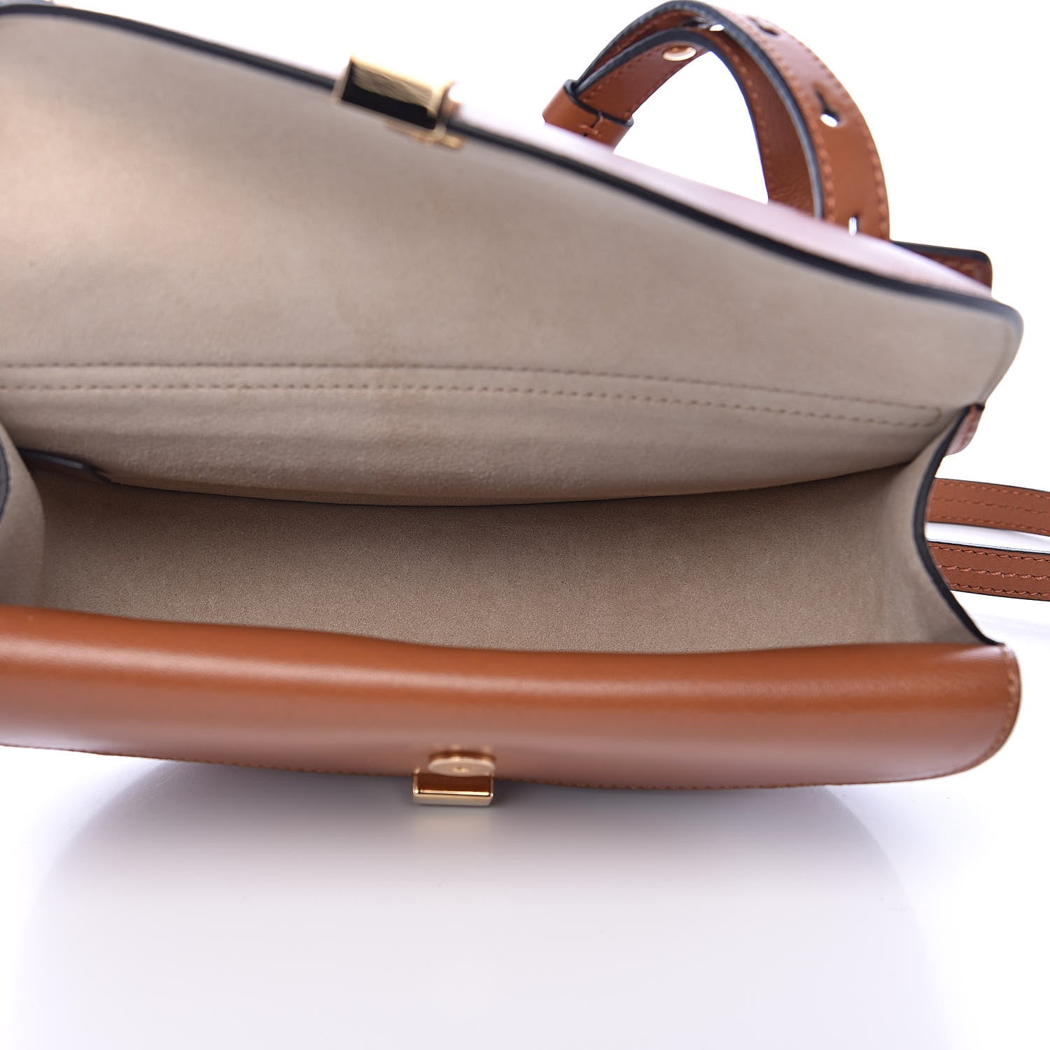 Chloe Calfskin Mini Georgia Crossbody Bag Caramel 5 of 10