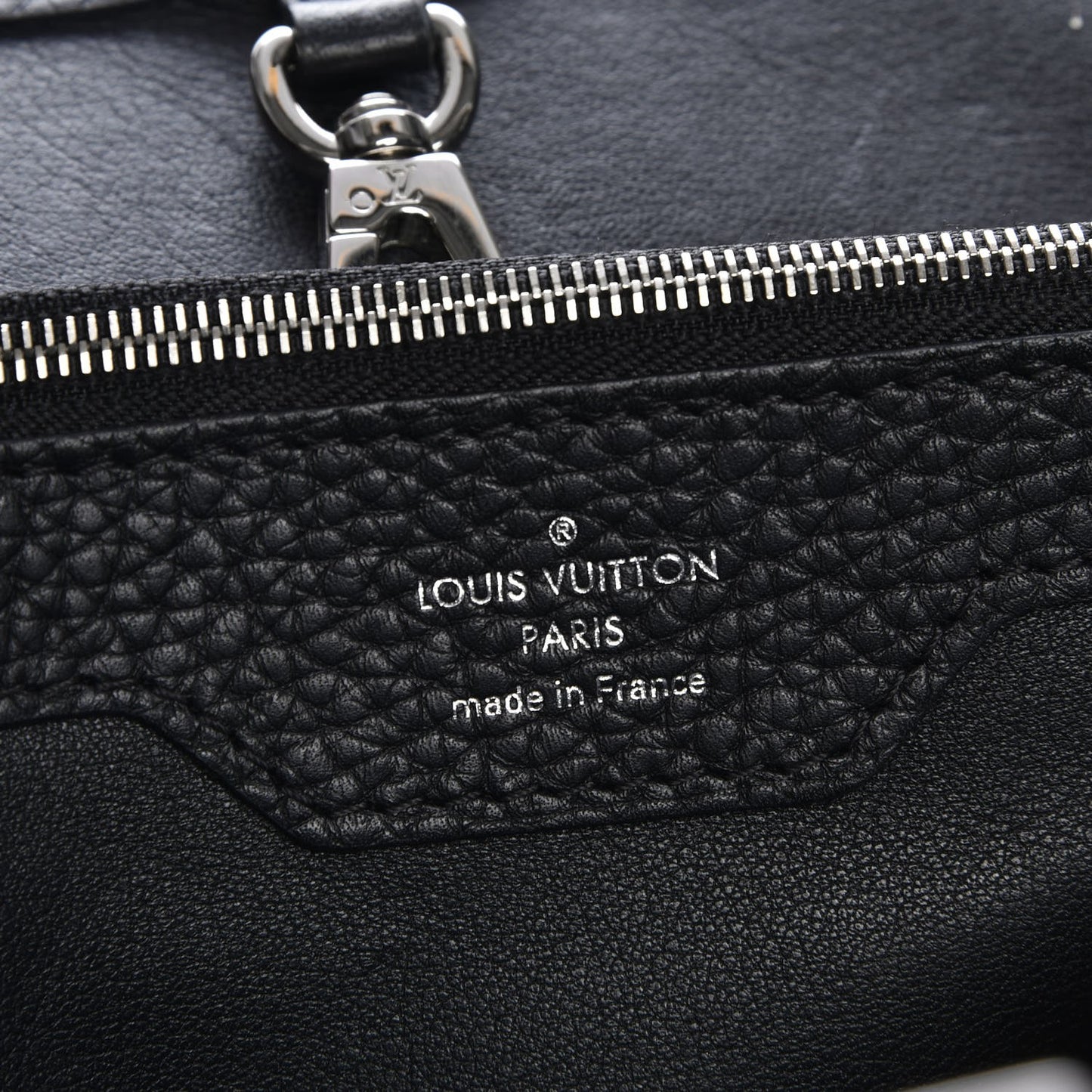 Taurillon Python Capucines MM Black