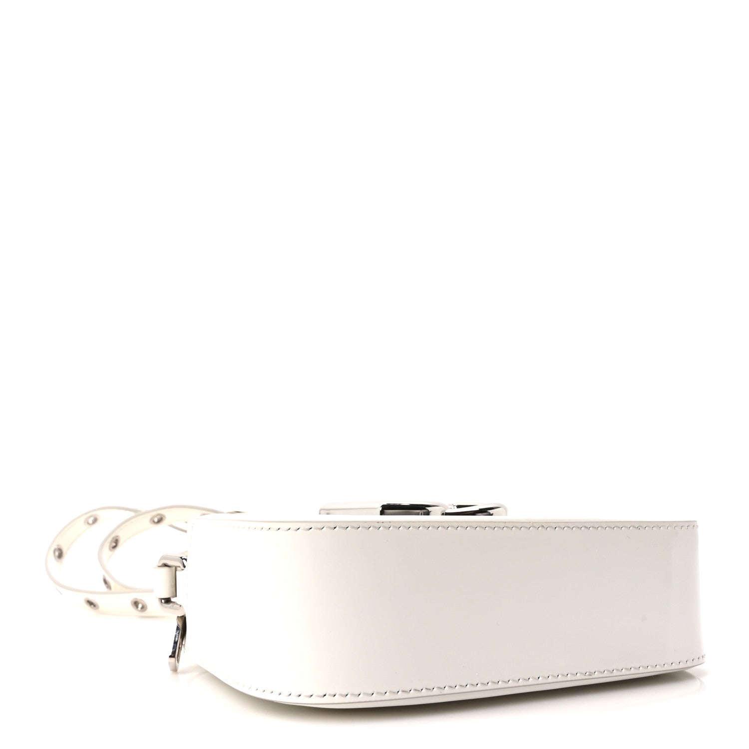 Dolce & Gabbana Patent Calfskin Hot Stuff DG Logo 3.5 Crossbody Bag White 4 of 9