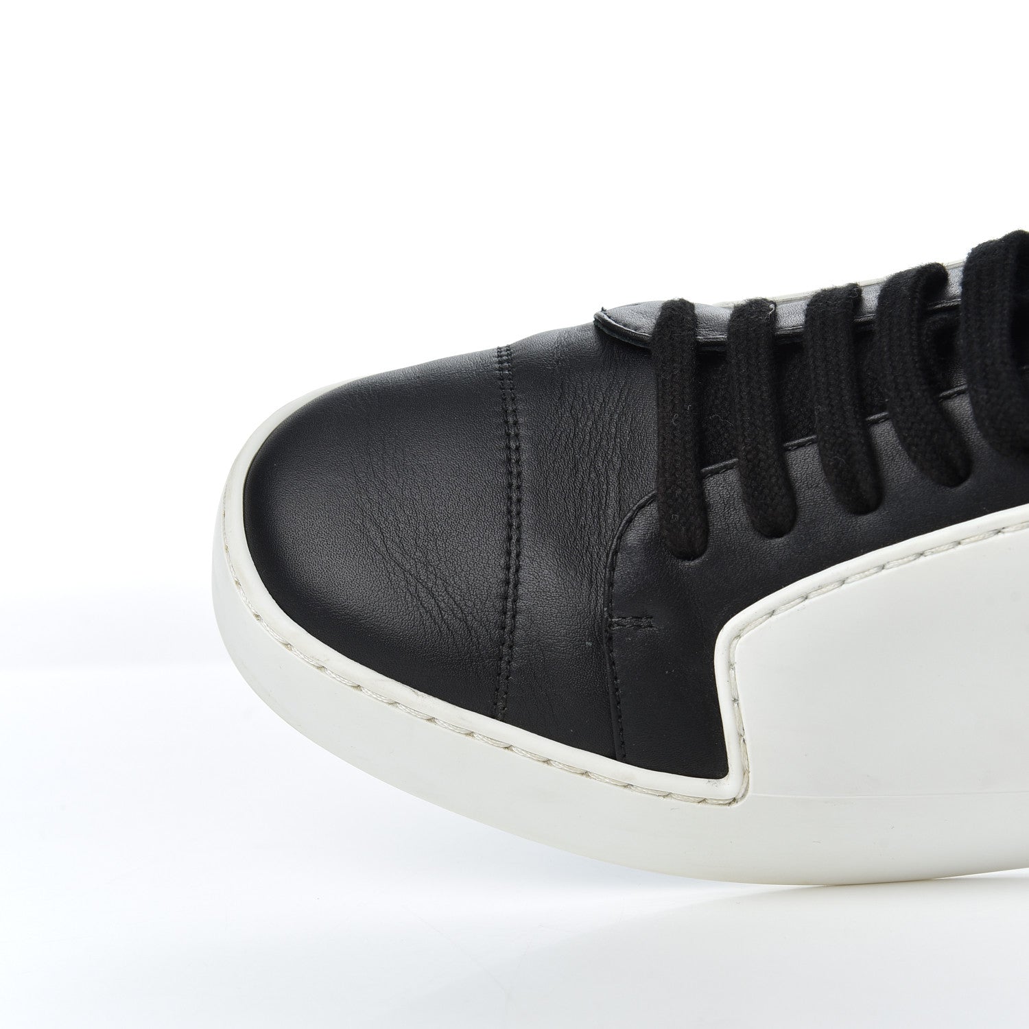 Chanel Calfskin Womens CC Sneakers 40 Black White 9 of 22