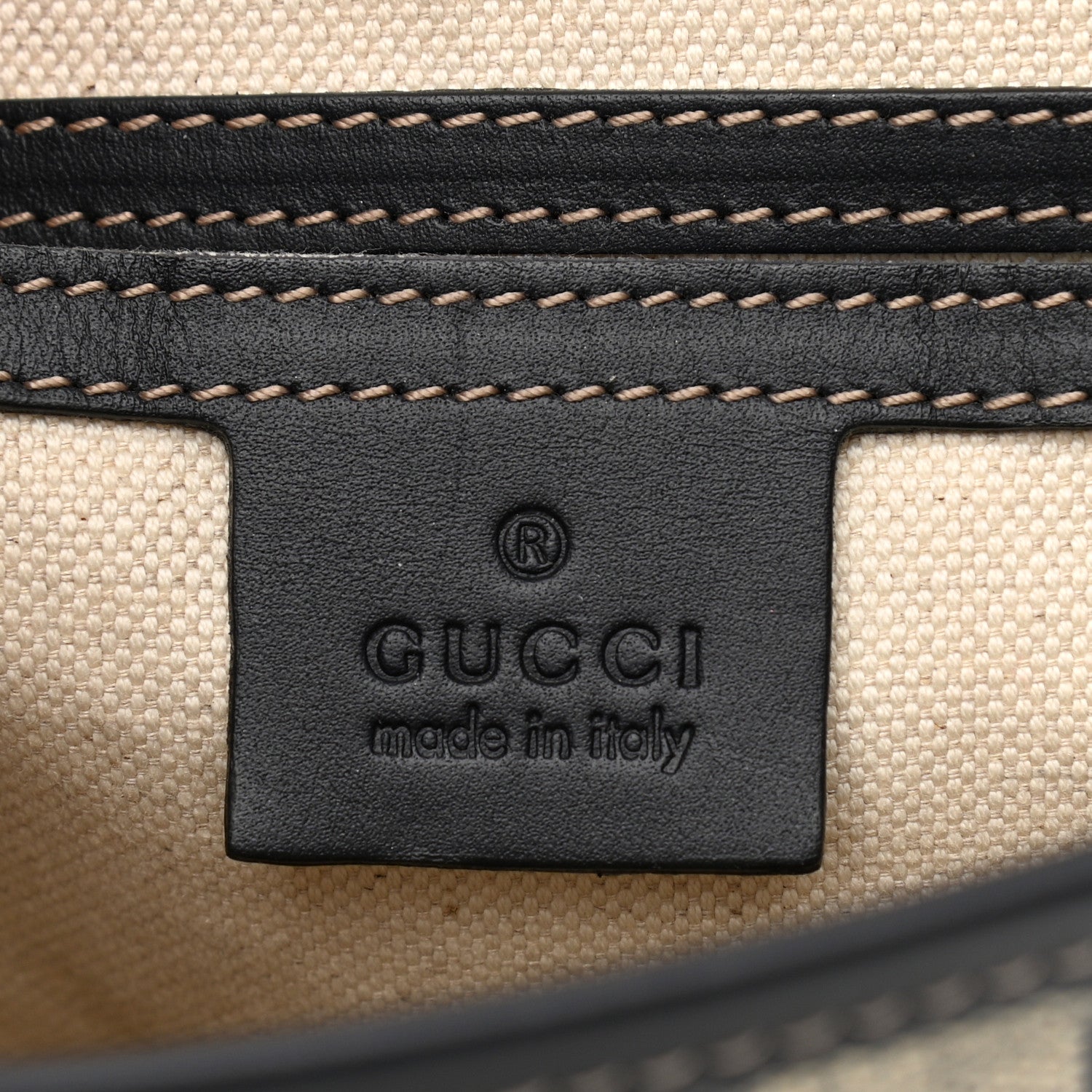 Gucci GG Plus Monogram Sellieria Calfskin Small Flap Messenger Bag Beige Blue 6 of 11