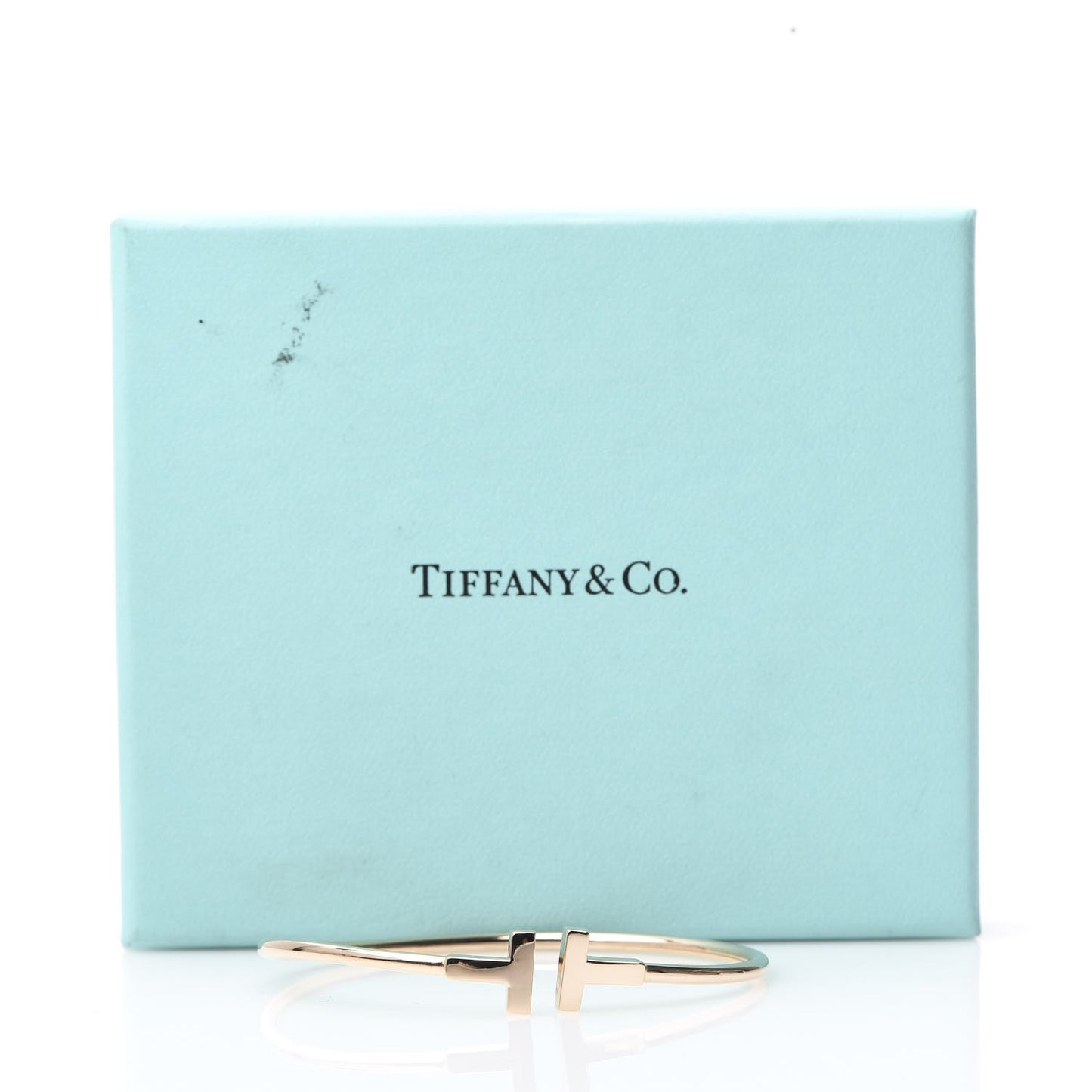 18K Rose Gold T Wire Bracelet