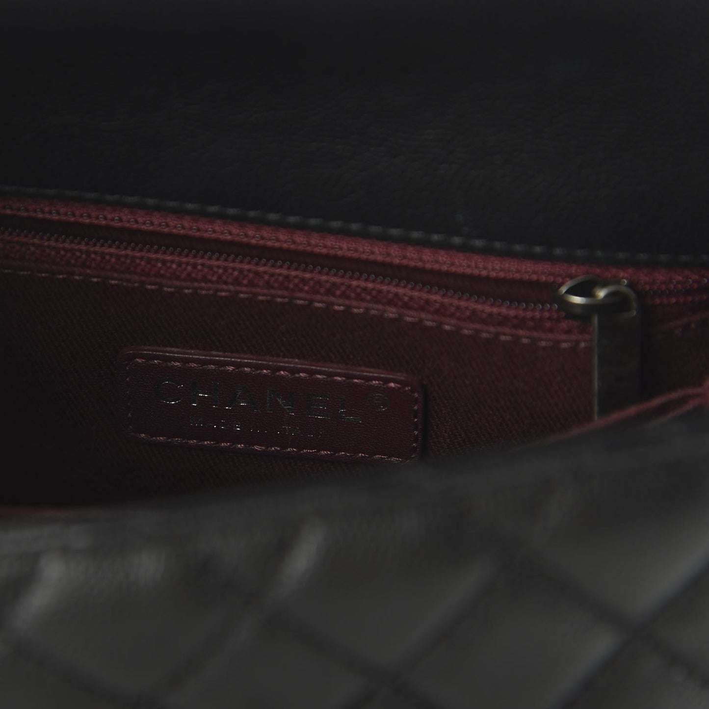 Caviar Quilted Mini Coco Handle Flap Black