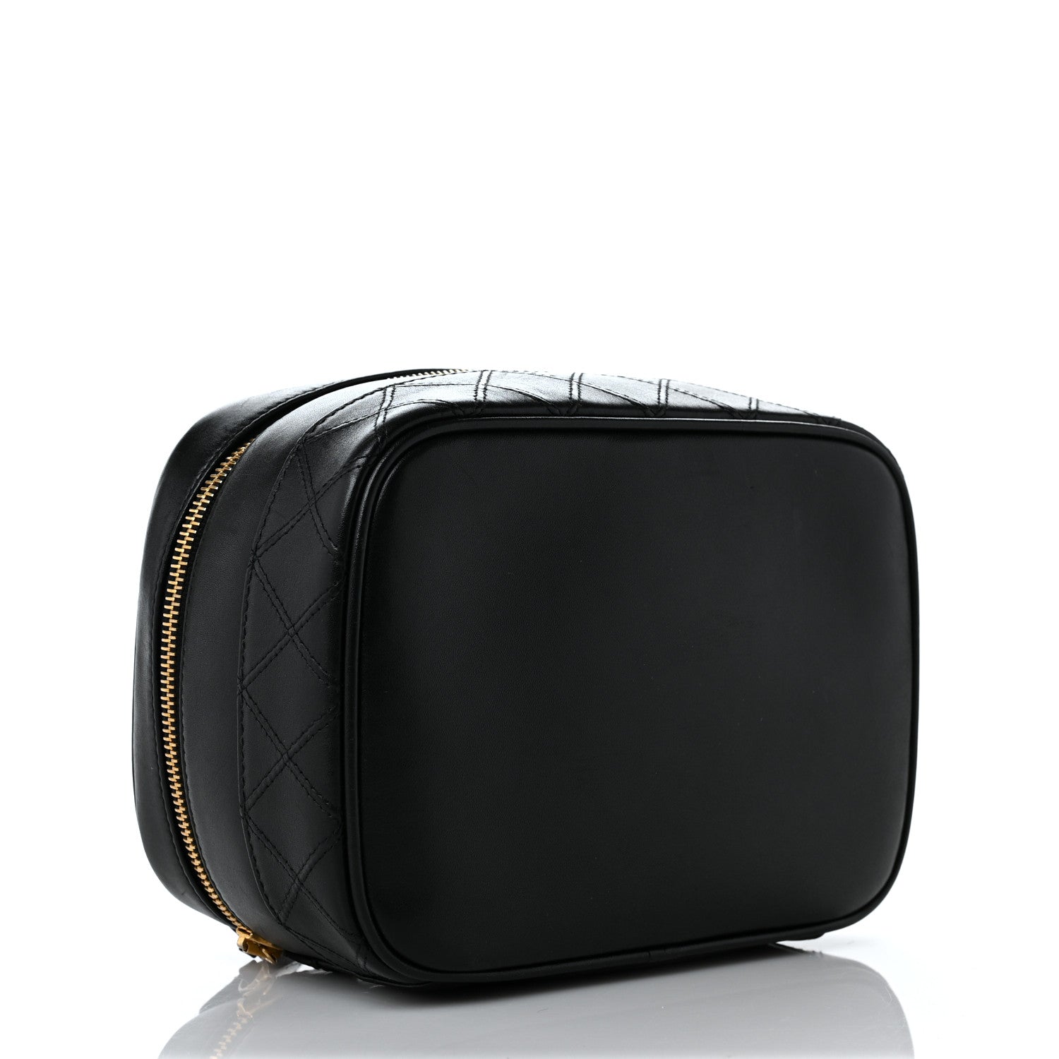 Chanel Lambskin Vanity Cosmetic Case Black 4 of 10