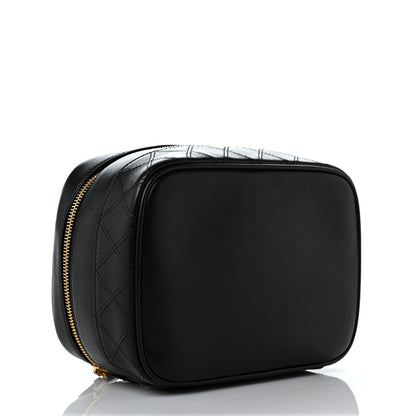 Chanel Lambskin Vanity Cosmetic Case Black 4 of 10