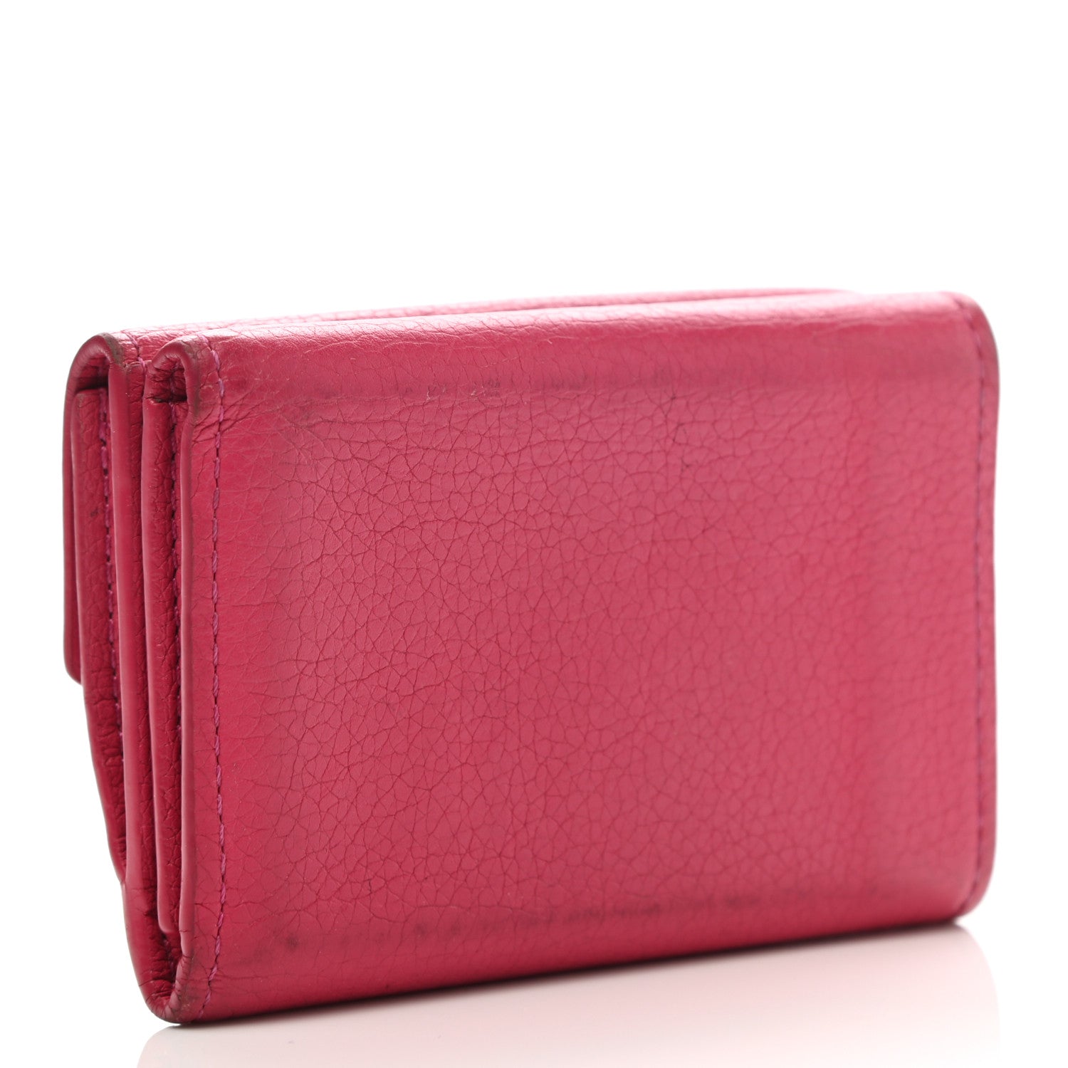 Louis Vuitton Calfskin Lockmini Wallet Hot Pink 3 of 15