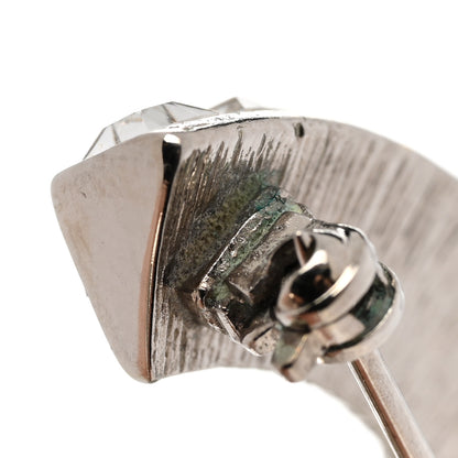 Chanel Baguette Crystal CC Brooch Silver 7 of 8