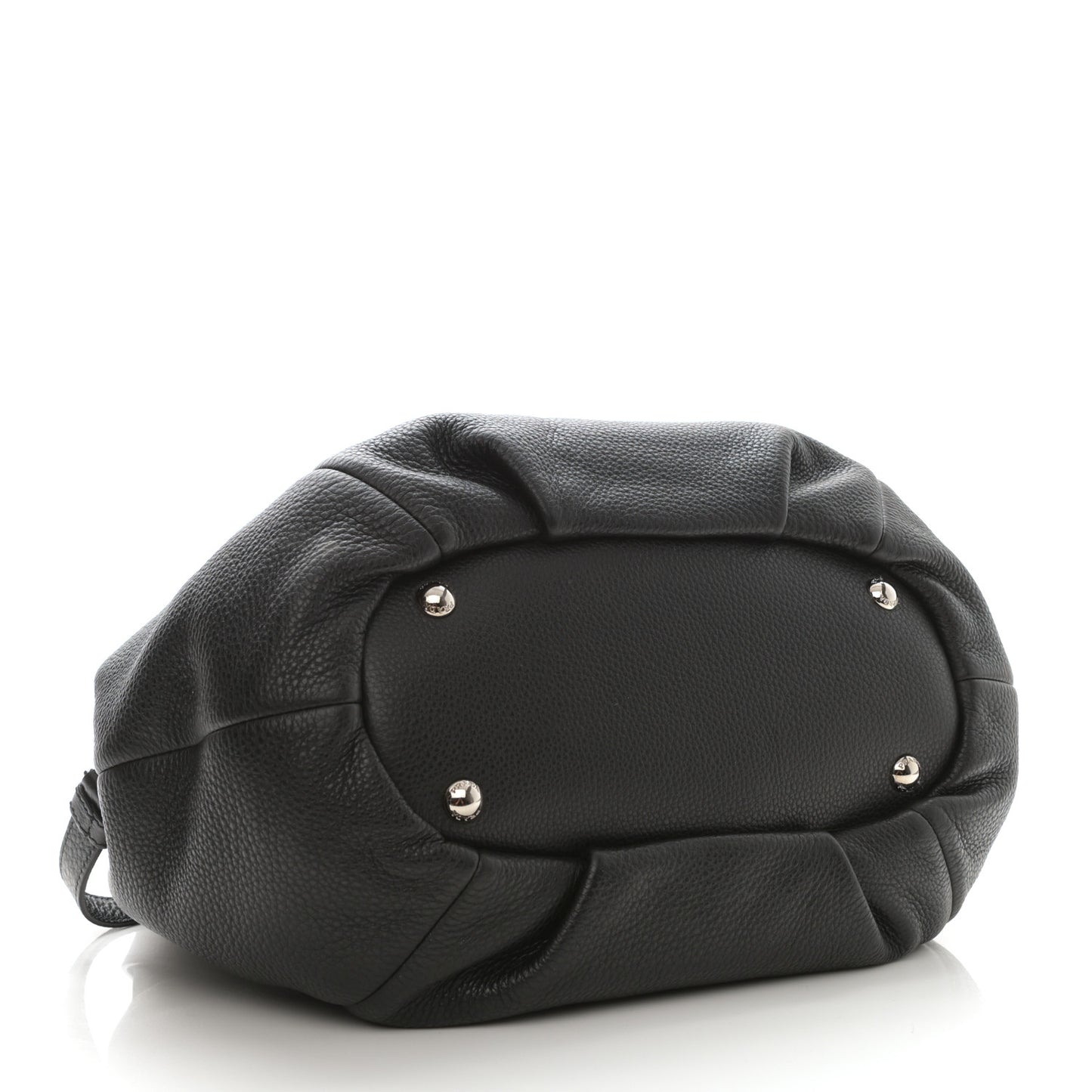 Vitello Daino Shopping Tote Black