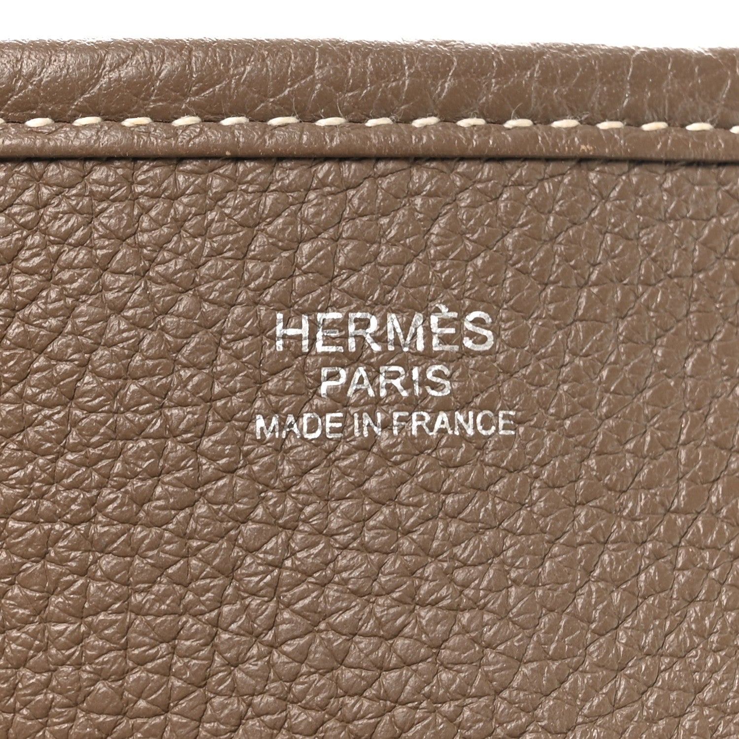 Hermes Taurillon Clemence Evelyne III PM Etoupe 6 of 11