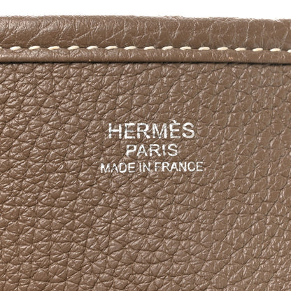 Hermes Taurillon Clemence Evelyne III PM Etoupe 6 of 11