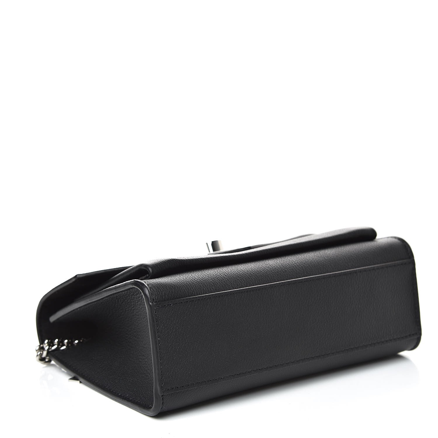 Louis Vuitton Soft Calfskin My Lockme Chain Bag BB Black 4 of 10