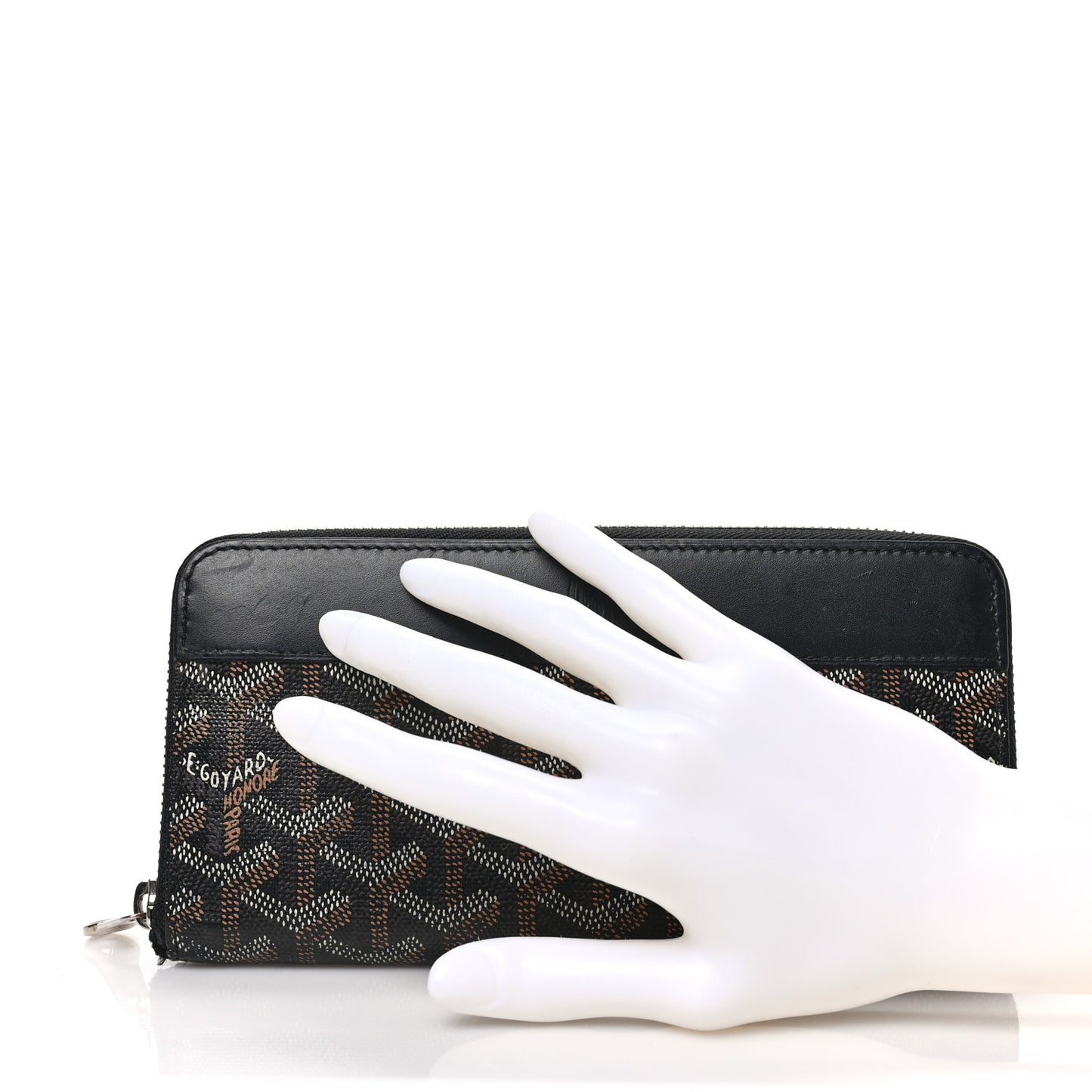Goyardine Matignon Zip Around GM Wallet Black
