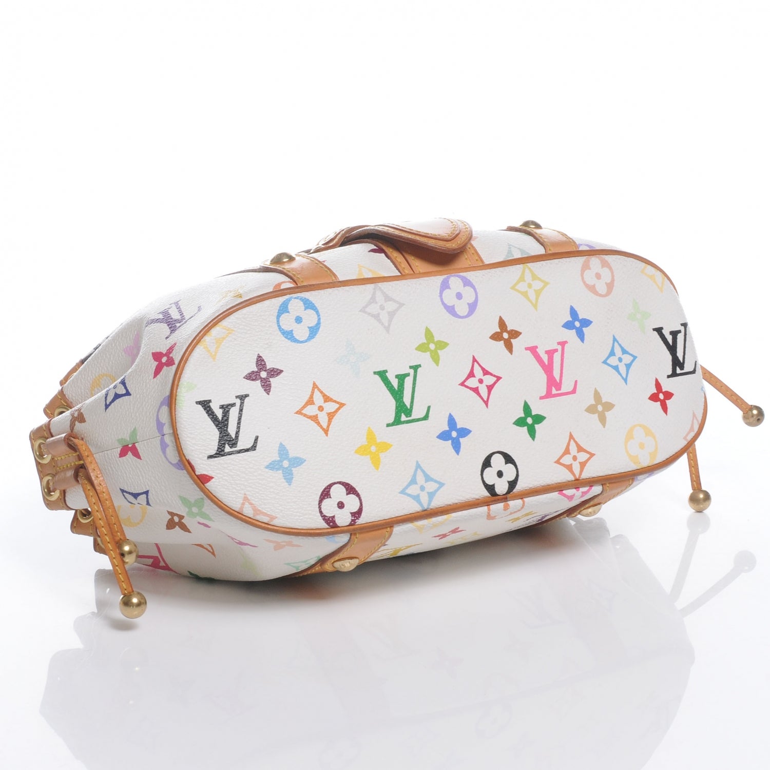Louis Vuitton Monogram Multicolor Theda GM White 4 of 9