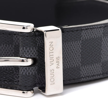 Louis Vuitton Damier Graphite Calfskin Belt 85 34 Black 4 of 8