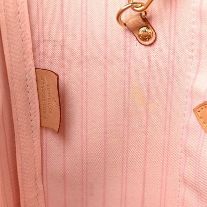 Louis Vuitton Damier Azur Neo Neverfull MM Rose Ballerine 11 of 25