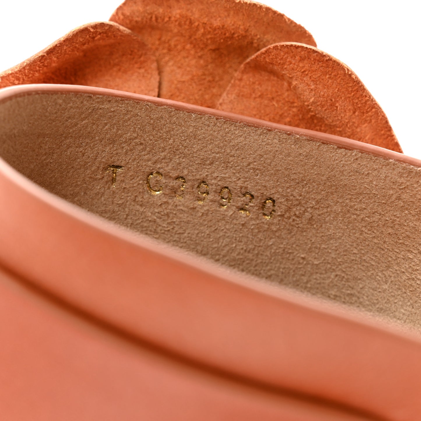 Calfskin Camellia Clogs 37 Brown