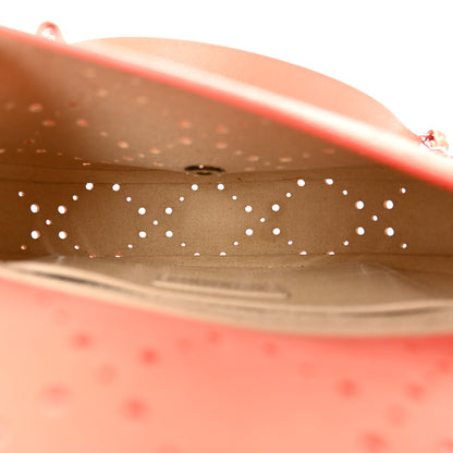 Chanel Caviar Perforated Messenger Bag Coral 5 of 11