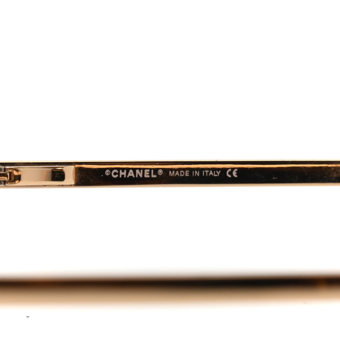 Crystal CC Logo Sunglasses 4104-B Gold