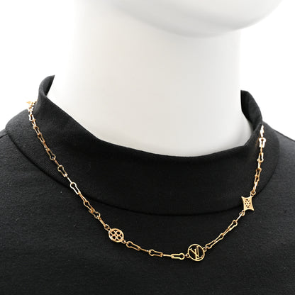 Louis Vuitton Metal Forever Young Short Necklace Gold 2 of 5
