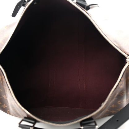 Louis Vuitton Monogram Macassar Keepall Bandouliere 45 4 of 12