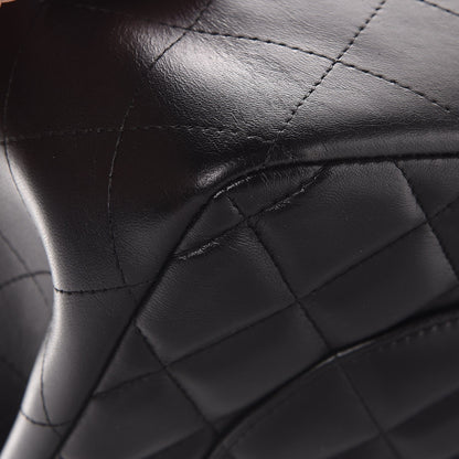Chanel Lambskin Quilted Jumbo Double Flap Black 11 of 12
