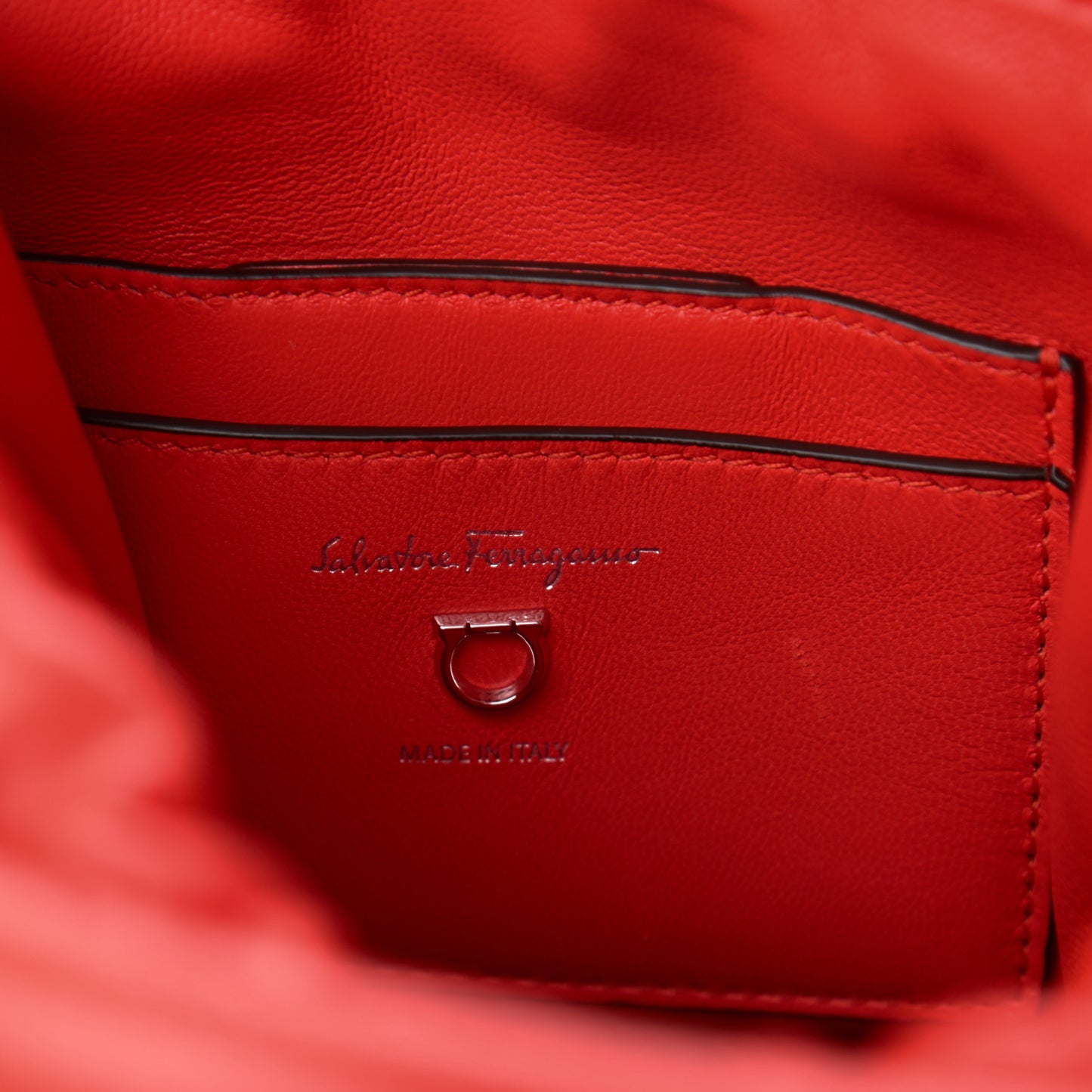 Calfskin Cage Bag Candy Apple Red