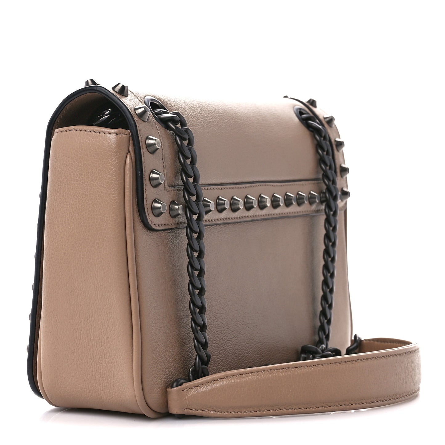 Glace Calfskin Studded Crossbody Cammeo