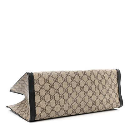 Gucci GG Supreme Monogram Medium Padlock Tote Black 4 of 11