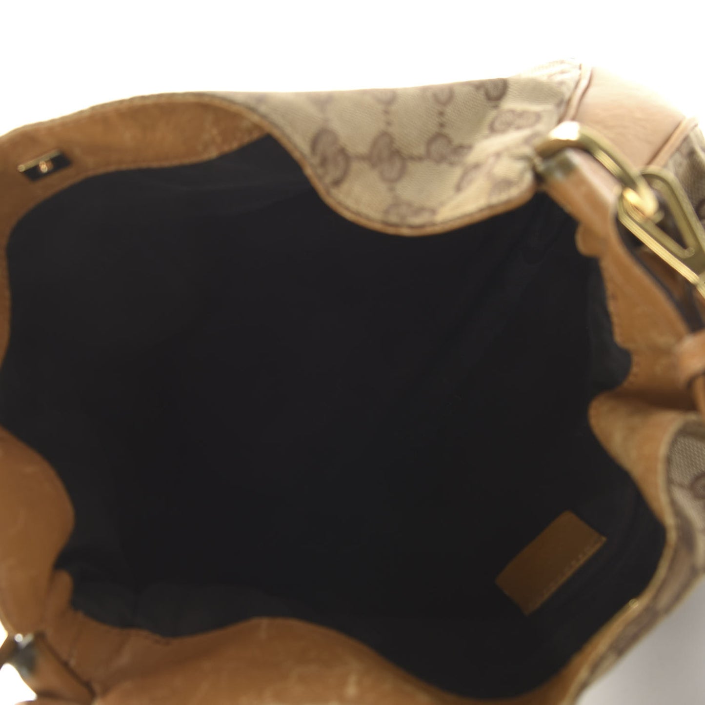 Monogram Bamboo Top Handle Bag Tan