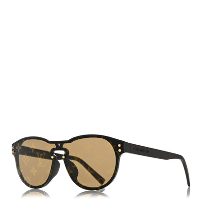 Louis Vuitton Acetate LV Waimea Round Sunglasses Z1487E Brown 1 of 7