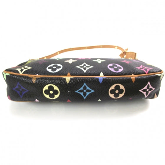 Monogram Multicolor Pochette Accessories Black
