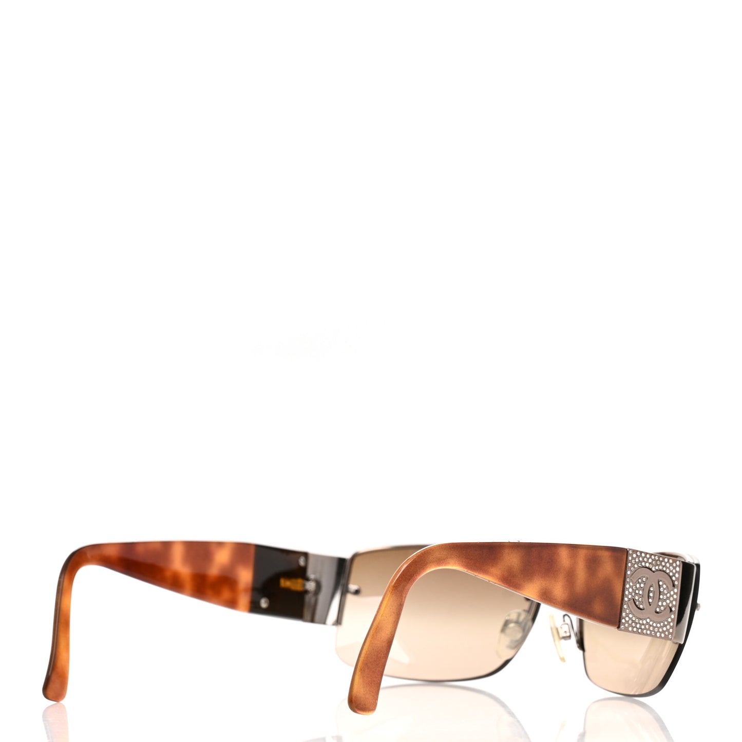 Crystal CC Sunglasses 4117-B Tortoise