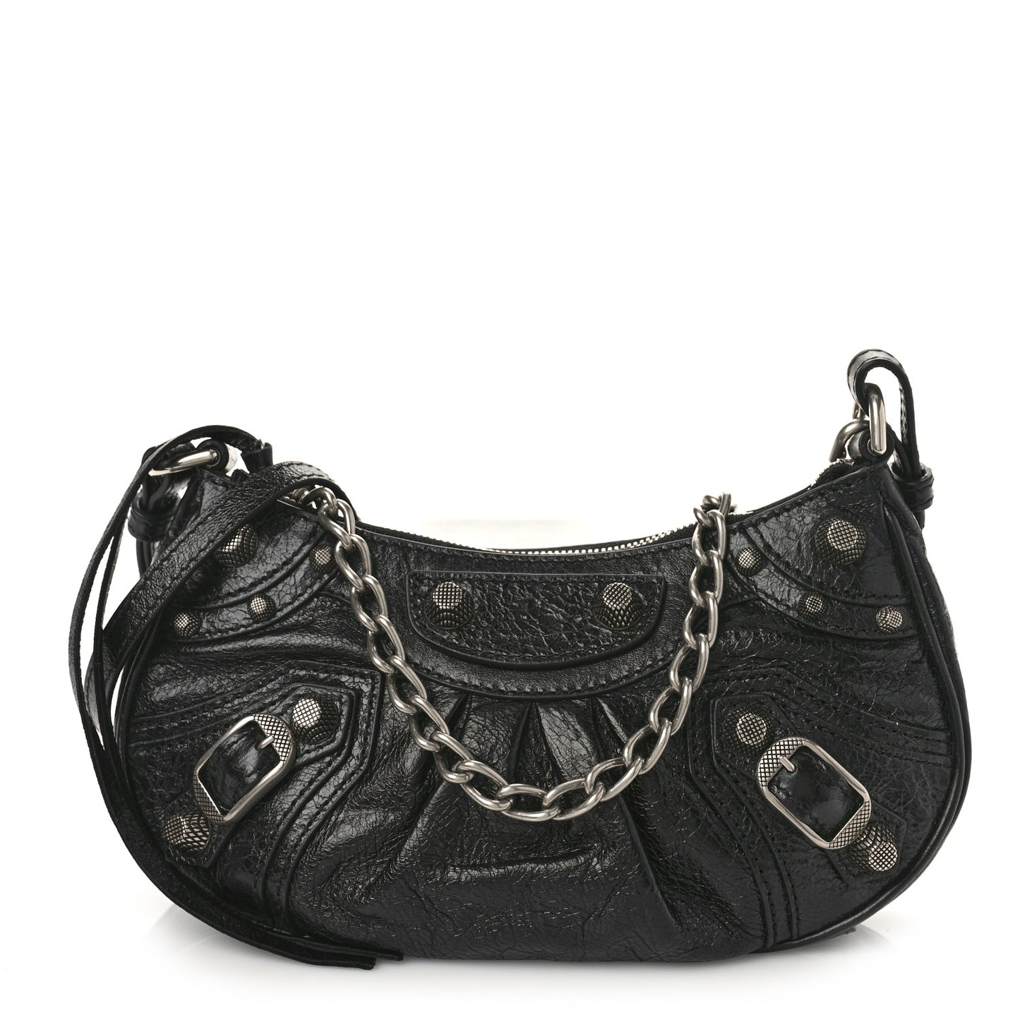 Agneau Arena Le Cagole Mini Purse With Chain Black