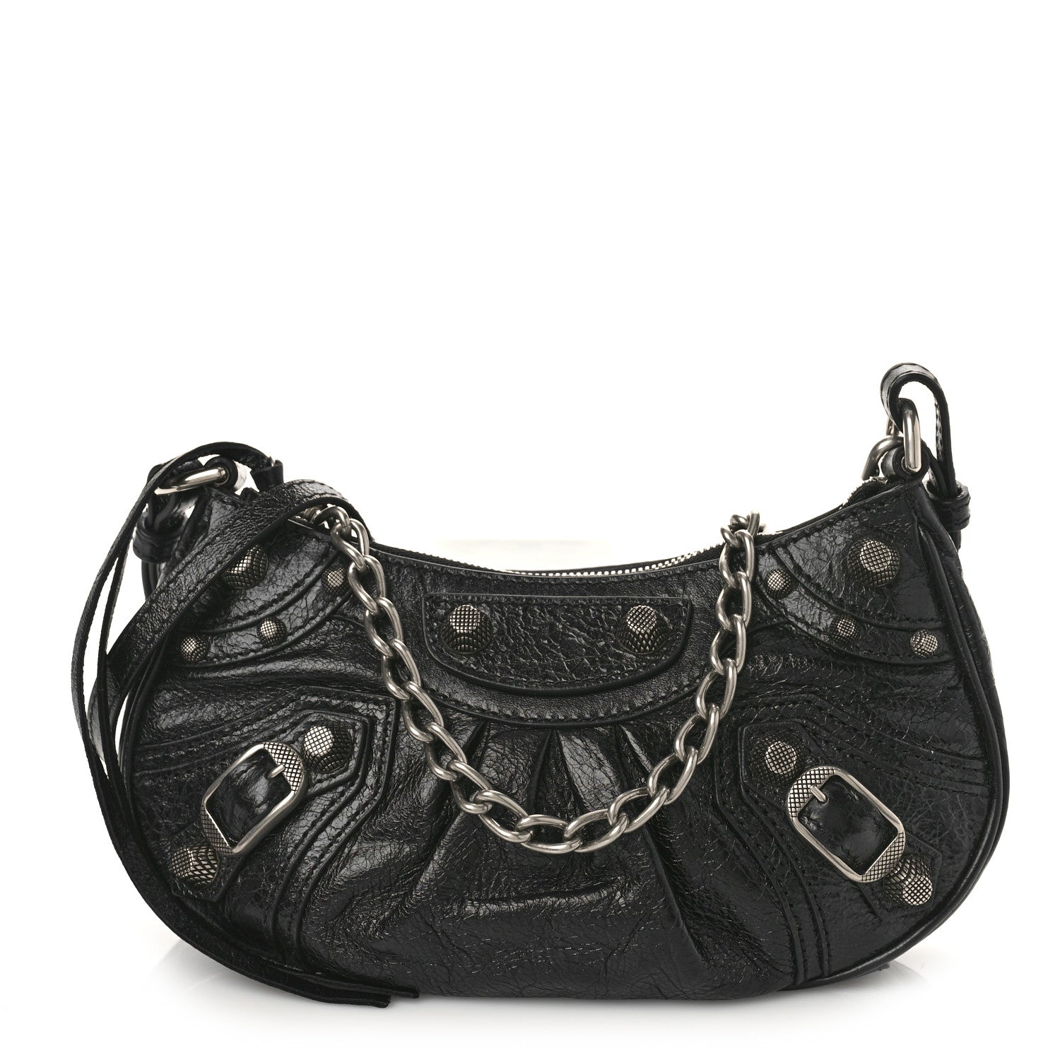 Balenciaga Agneau Arena Le Cagole Mini Purse With Chain Black 1 of 8