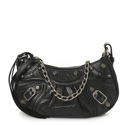 Balenciaga Agneau Arena Le Cagole Mini Purse With Chain Black 1 of 8