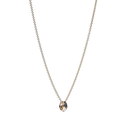 Cartier 18K Pink Yellow White Gold Baby Trinity Pendant Necklace 1 of 9