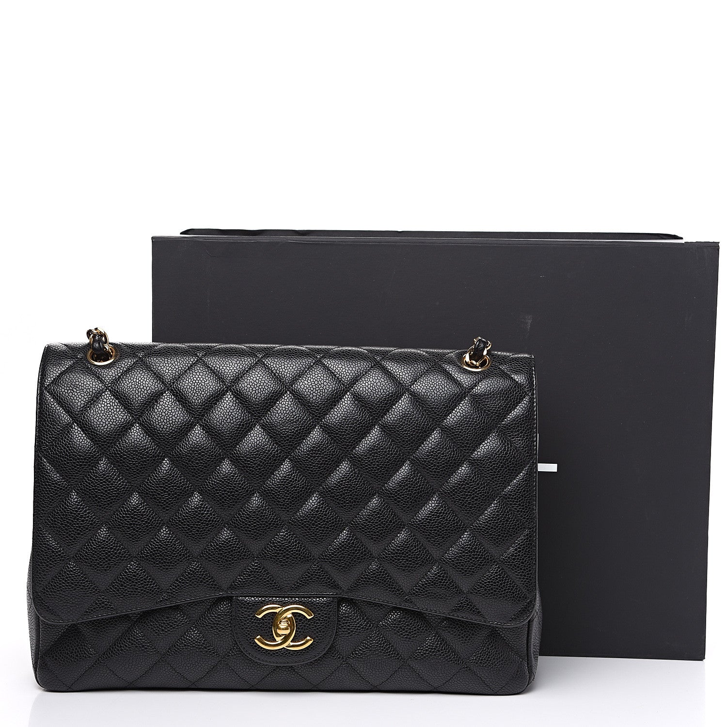 Chanel Caviar Quilted Maxi Double Flap Black 15 of 15