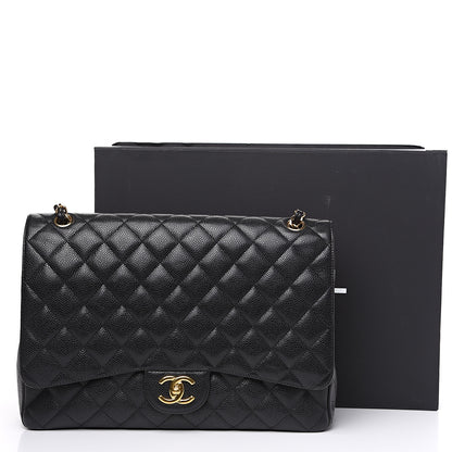 Chanel Caviar Quilted Maxi Double Flap Black 15 of 15